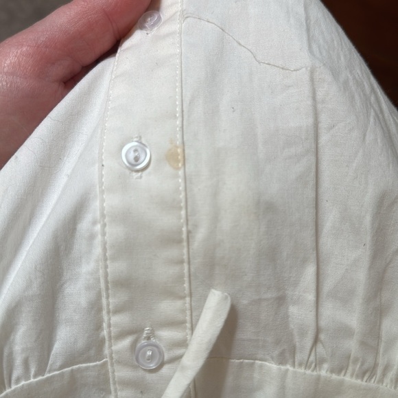 Astr // White Button-Down Adjustable Waist Shirt Dress - Picture 8 of 8